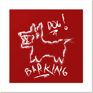 barking dog Posters and Art